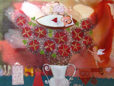 Фото Выставка живописи белорусской художницы Анны Силивончик Сказки для взрослых. Открытие