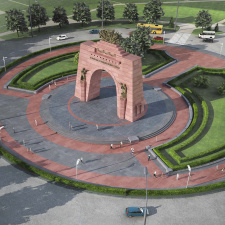 Торжественное открытие Триумфальной арки 