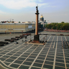 Парад войск Санкт-Петербургского территориального гарнизона на Дворцовой площади