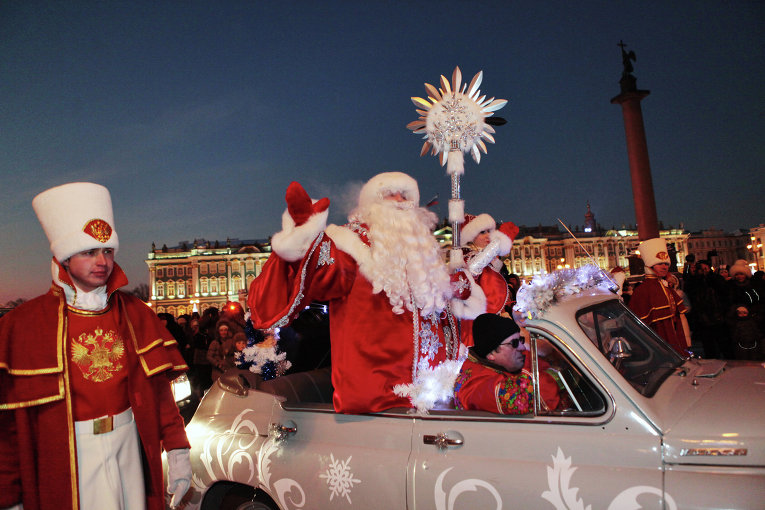 Новогоднее Поздравление Деда Мороза На Дворцовой Площади