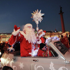 Визит Деда Мороза в Петербург 2015