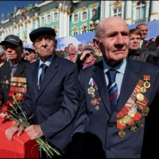 Парад ко Дню Победы на Дворцовой площади