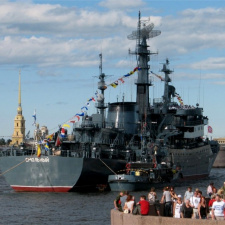 Парад кораблей Ленинградской Военно-морской базы