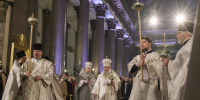В Казанском соборе в Петербурге прошла Божественная литургия