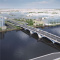 Посреди Невы начались работы по возведению опор будущего Большого Смоленского моста