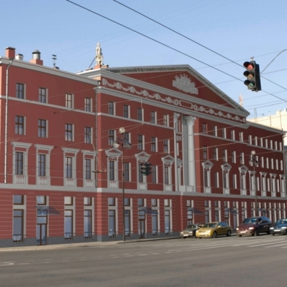 "Дом журналиста" на Невском снова оденут в леса