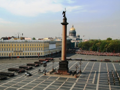 Фото Парад войск Санкт-Петербургского территориального гарнизона на Дворцовой площади
