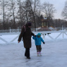 Фото Сезонный ледовый каток на Треугольной площади в музее-заповеднике Царское Село