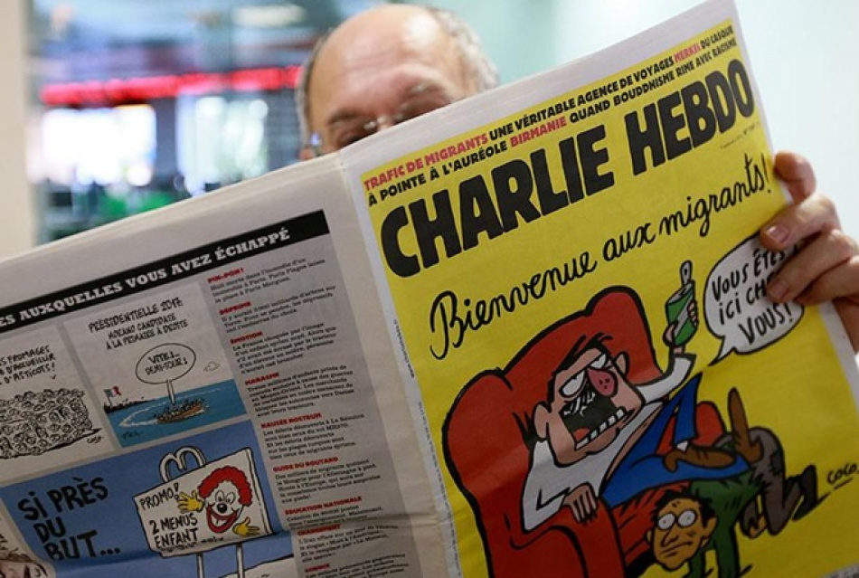 Журнал Charlie Hebdo показал карикатуру на пожар в Нотр-Даме