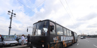 На улицах города замечен автобус с изображением Rammstein На улицах города замечен автобус с изображением Rammstein