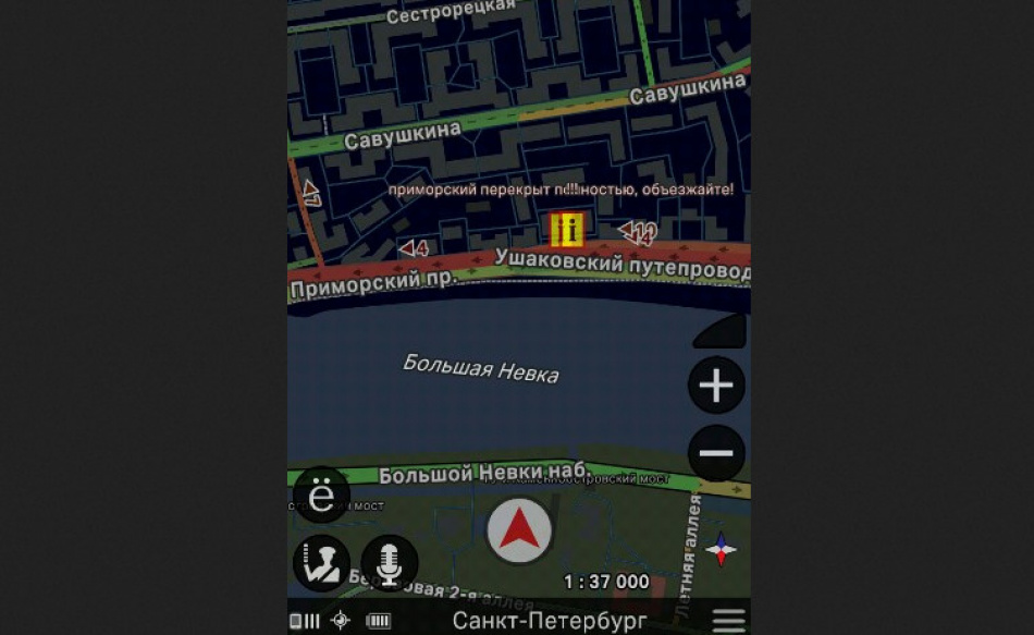Внеплановое перекрытие Приморского проспекта обернулось коллапсом на Черной речке