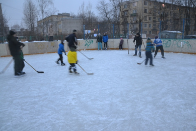 Фото Сезонная хоккейная площадка на Новоизмайловском 38