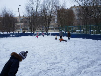 Фото Сезонная хоккейная площадка на Композиторов 11