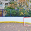 Сезонная хоккейная площадка на Ленинградской 36 в г. Пушкине