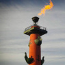 Фото Зажжение факелов на Ростральных колоннах