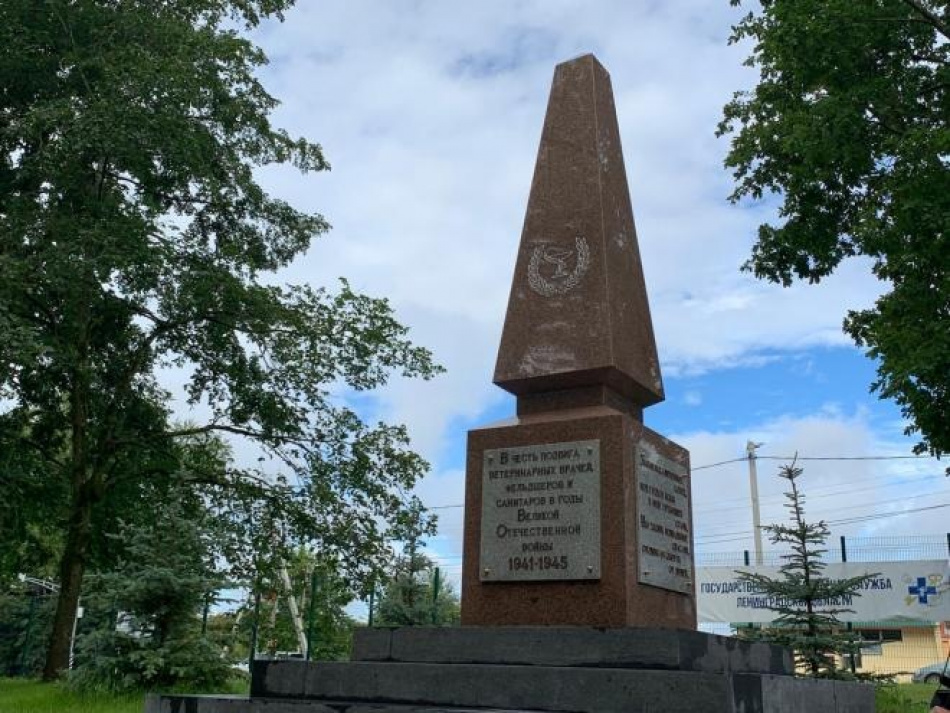 На Дороге жизни открыли памятник военным ветеринарам