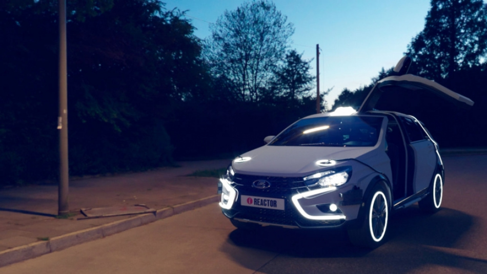 Lada Vesta получила дизайн в стилистике «Назад в будущее»