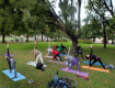 Бесплатные занятия йогой в парке Сахарова