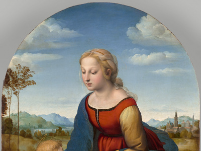 Фото Выставка Рафаэль Санти. «Прекрасная садовница»: Мадонна с Младенцем и Иоанном Крестителем