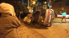 В Петербурге автомобиль перевернулся после столкновения с Porsche Panamera