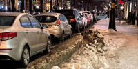 Центр Петербурга превратился в полосу препятствий из-за неубранного снега и плюсовой температуры