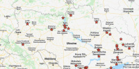 В Сети появилась предполагаемая карта ударов России по военным объектам Украины