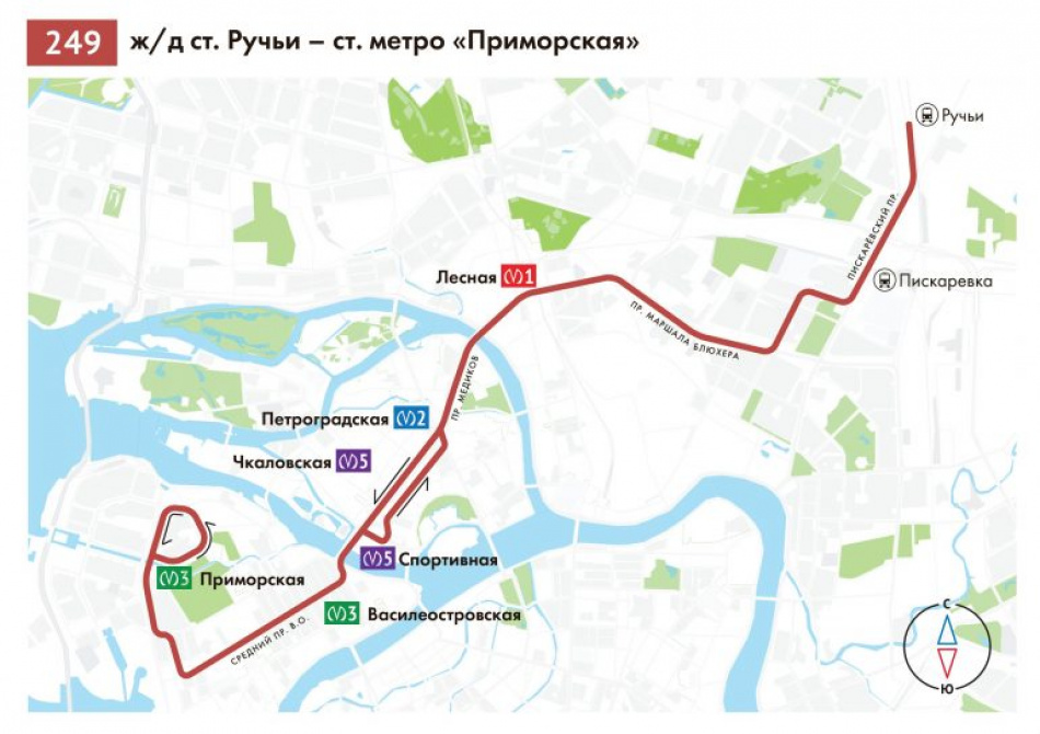В Петербурге заработал автобус, связывающий четыре района города