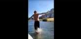 Опасный прыжок и настоящее чудо: ребенок прыгнул с моста перед моторной лодкой