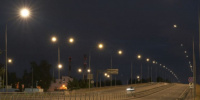 Почти 500 светодиодных фонарей установили на Пискаревском проспекте