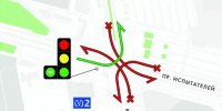 Левые повороты запретили на перекрестке Коломяжского и Испытателей