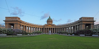 Фонтан у Казанского собора отключили из-за засоров