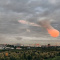 Розовое облако-метеор заметили на юге Петербурга