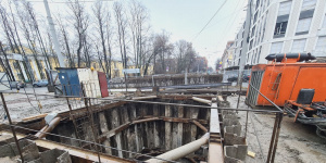 На Петровском острове начали строить новый канализационный коллектор