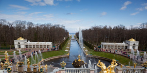 В Петергофе первый пуск фонтанов состоится 22 апреля 