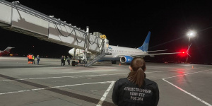 Борт самолета Петербург - Самара столкнулся с птицами во время посадки