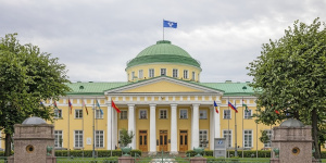 Флаг Украины сорвали в Петербурге у Таврического дворца 