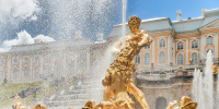 В Петергофе в эти выходные под «Гимн Великому городу» запустили фонтаны