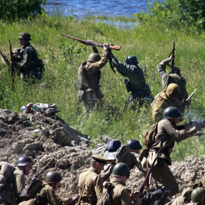 Военно-историческая реконструкция "Красногвардейский рубеж"