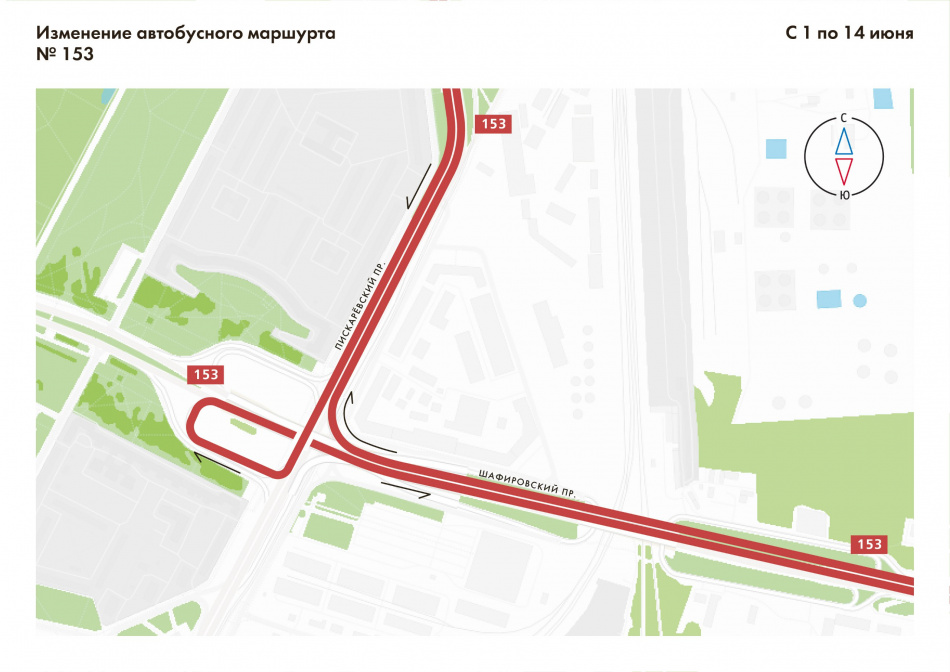 На две недели в Петербурге изменится движение автобуса №153