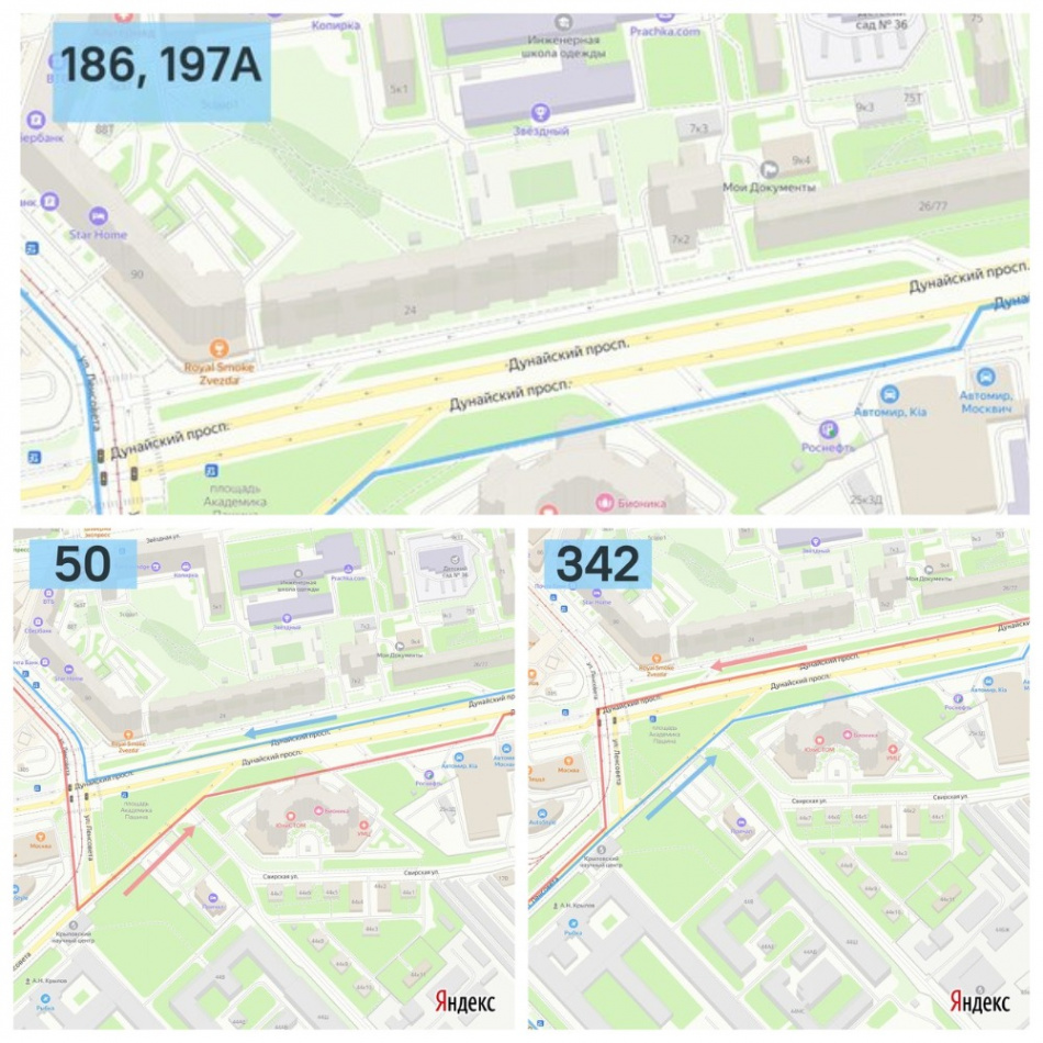 Схема 45 маршрута спб