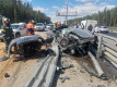 Два грузовика с песком и Porsche попали в жуткую аварию на ЗСД