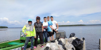 Волонтеры Ленинградского отделения ВООП очистили заказник «Берёзовые острова» от мусора