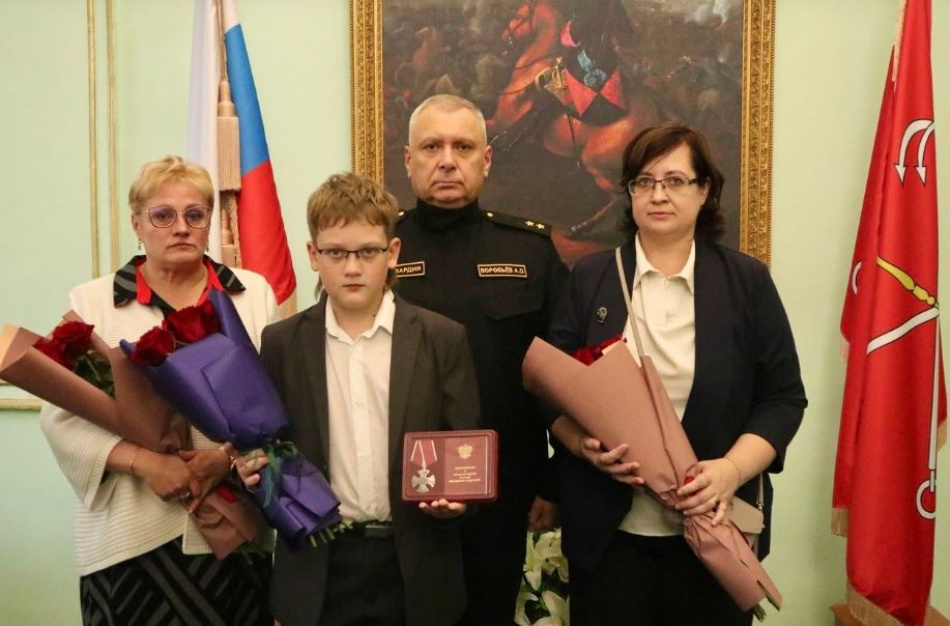 Семье погибшего на СВО росгвардейца-петербуржца передали госнаграду