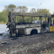 В Петербурге дотла сгорел школьный автобус