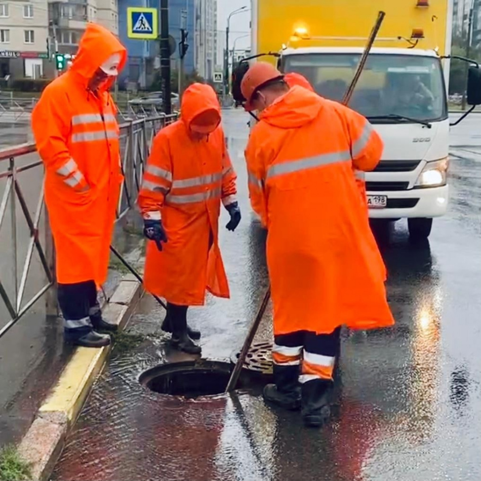 «Водоканал» подготовился к проливным дождям в Петербурге 7 октября 