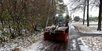 В Ленобласти за минувшие сутки дорожные предприятия очистили 15 тысяч километров региональных трасс