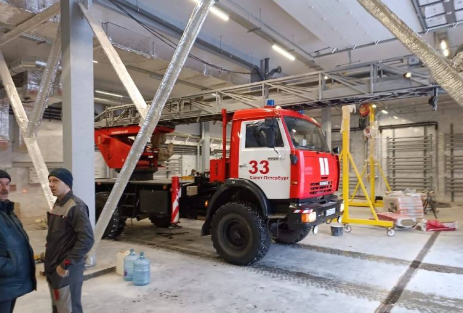 Новое пожарное депо в Красном Селе достроят до конца года