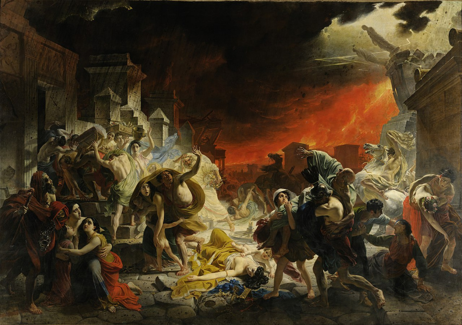 Картину "Последний день Помпеи" Брюллова начали реставрировать в Русском музее