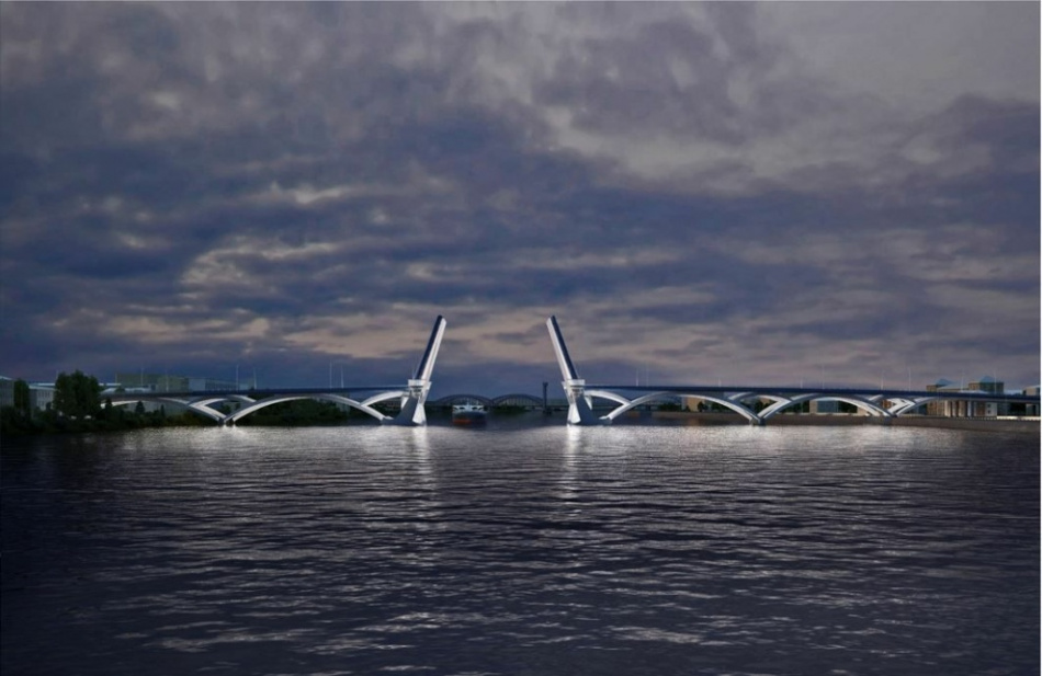 В Петербурге завершилась экспертиза проекта новой транспортной магистрали с мостом через реку Неву
