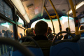 В Ленобласти рейсовый автобус с детьми съехал в кювет